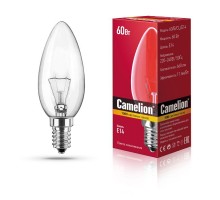Лампа накаливания MIC B CL 60Вт E14 Camelion 9870