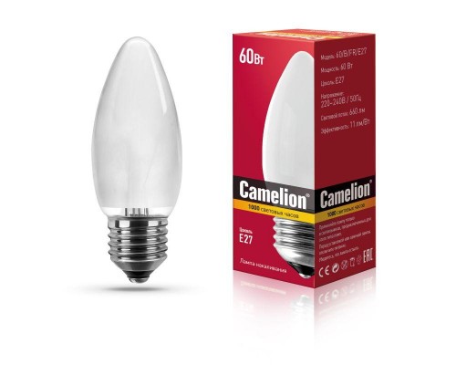 Лампа накаливания MIC B FR 60Вт E27 Camelion 9867