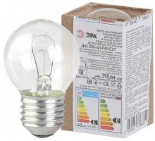 Лампа накаливания ДШ 40-230-Е27 40Вт шар (P45) 230В Е27 ЭРА Б0039133