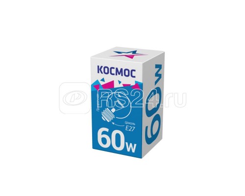 Лампа накаливания Шар 60Вт E27 прозр. Космос LKsmSSpCL60E27v2