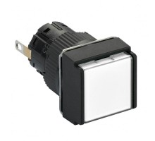 Лампа сигнальная 16мм 24В IP65 квадрат. бел. SchE XB6ECV1BP