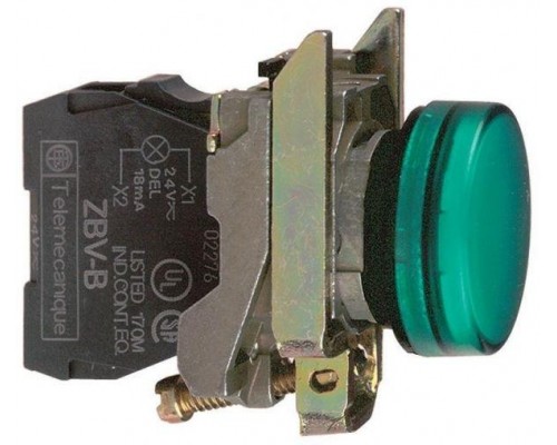 Лампа сигнальная 22мм 24В ATEX зел. SchE XB4BVB3EX