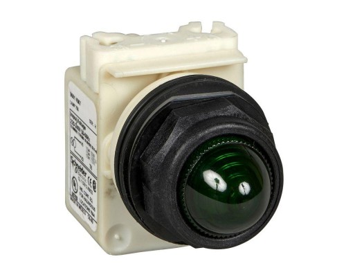 Лампа сигнальная 30мм 230В зел. SchE 9001SKP7G9