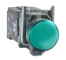 Лампа сигнальная SE HARMONY XB4 d22мм встроен. светодиод зел. SchE XB4BV5B3
