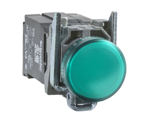 Лампа сигнальная SE HARMONY XB4 d22мм встроен. светодиод зел. SchE XB4BV5B3