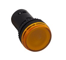Лампа сигнальная монобл. 130В желт. Osmoz Leg 024609