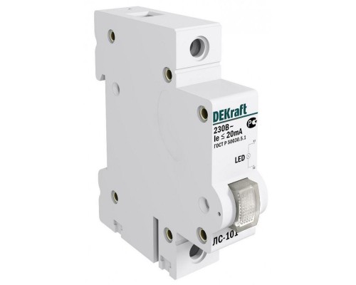 Лампа сигнальная на DIN-рейку 1p бел. LED SchE 18010DEK
