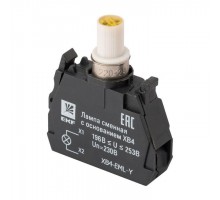 Лампа сменная c основанием XB4 желт. 230В PROxima EKF XB4-EML-Y