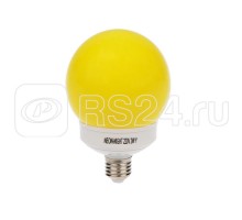 Лампа светодиодная 12LED шар E27 d100 желт. Neon-Night 405-131