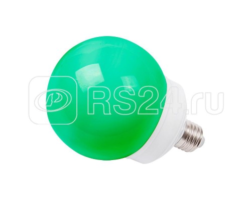 Лампа светодиодная 12LED шар E27 d100 зел. Neon-Night 405-134