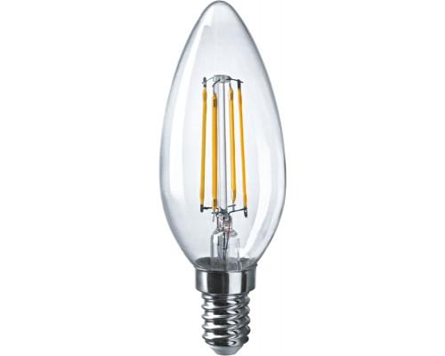 Лампа светодиодная 71 307 NLL-F-C35-4-230-2.7K-E14 4Вт свеча 2700К тепл. бел. E14 350лм 176-264В Navigator 71307