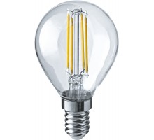 Лампа светодиодная 71 309 NLL-F-G45-4-230-2.7K-E14 4Вт шар 2700К тепл. бел. E14 350лм 176-264В Navigator 71309