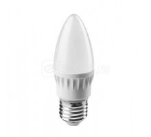 Лампа светодиодная 71 634 OLL-C37-8-230-2.7K-E27-FR 8Вт свеча 2700К тепл. бел. E27 560лм 176-264В ОНЛАЙТ 71634