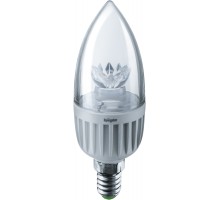 Лампа светодиодная 71 853 NLL-C37-7-230-4K-E14-CL 7Вт свеча 4000К бел. E14 525лм 230В Navigator 71853