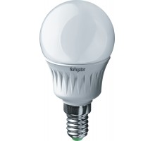 Лампа светодиодная 94 476 NLL-P-G45-5-230-2.7K-E14 5Вт шар 2700К тепл. бел. E14 330лм 220-240В Navigator 94476