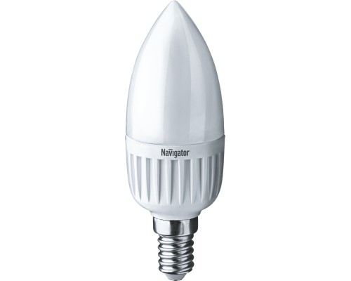 Лампа светодиодная 94 480 NLL-P-C37-5-230-2.7K-E14-FR 5Вт свеча 2700К тепл. бел. E14 330лм 220-240В Navigator 94480