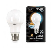 Лампа светодиодная Black A60 E27 10Вт 2700К/4100К CTC Gauss 102502110-T