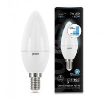 Лампа светодиодная Black Candle 7Вт E14 4100К step dimmable диммир. Gauss 103101207-S