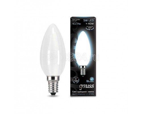 Лампа светодиодная Black Filament Свеча E14 5Вт 4100К OPAL Gauss 103201205