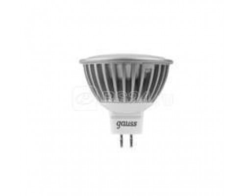Лампа светодиодная Black MR16 5Вт 4100К бел. GU5.3 530лм 12В FROST Gauss 201505205