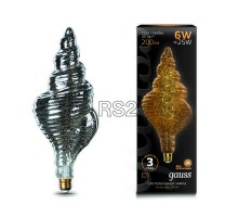 Лампа светодиодная Black Vintage Filament Flexible TL120 6Вт 2400К E27 120х330мм Gauss 166802008