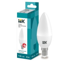 Лампа светодиодная ECO C35 7Вт свеча 4000К E14 230В ИЭК LLE-C35-7-230-40-E14