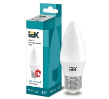Лампа светодиодная ECO C35 7Вт свеча 4000К E27 230В ИЭК LLE-C35-7-230-40-E27
