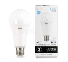 Лампа светодиодная Elementary A67 30Вт E27 6500К Gauss 73239