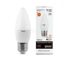 Лампа светодиодная Elementary Candle E27 8Вт 3000К Gauss 33218
