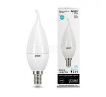 Лампа светодиодная Elementary Candle Tailed E14 6Вт 4100К Gauss 34126