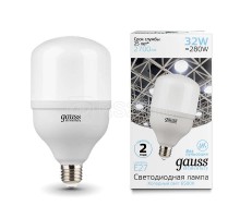 Лампа светодиодная Elementary T100 E27 32Вт 2700лм 180-240В 6500К Gauss 63233