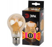 Лампа светодиодная F-LED A60-11W-827-E27 gold ЭРА Б0035039