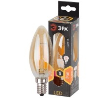 Лампа светодиодная F-LED B35-5w-827-E14 gold ЭРА Б0027939