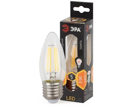 Лампа светодиодная F-LED B35-5w-827-E27 ЭРА Б0027933
