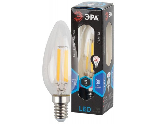 Лампа светодиодная F-LED B35-5w-840-E14 ЭРА Б0019003