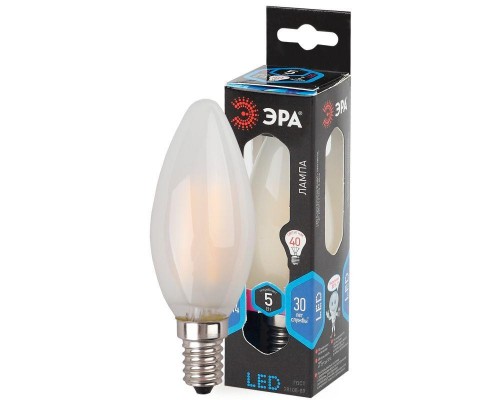 Лампа светодиодная F-LED B35-5w-840-E14 frozed ЭРА Б0027926