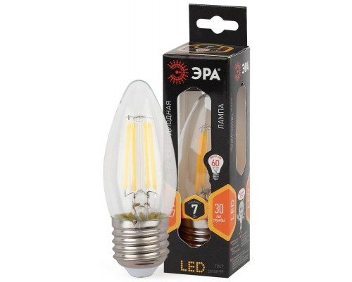 Лампа светодиодная F-LED B35-7W-827-E27 ЭРА Б0027950