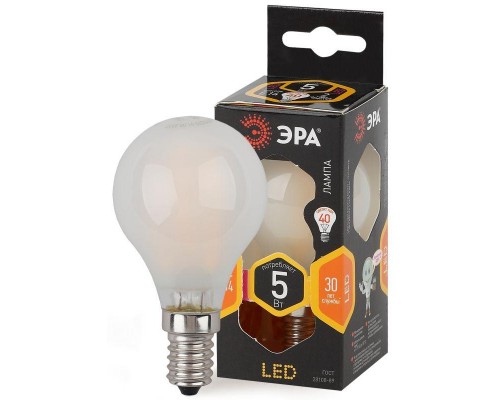 Лампа светодиодная F-LED P45-5w-827-E14 frozed ЭРА Б0027929