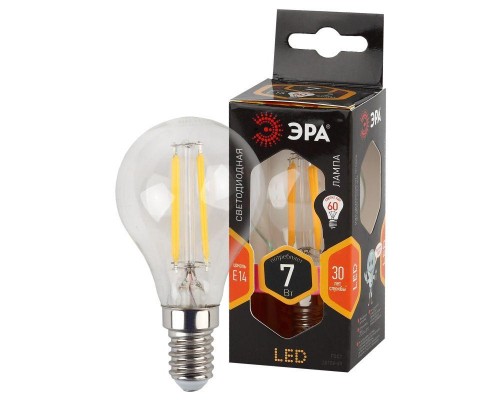 Лампа светодиодная F-LED P45-7w-827-E14 ЭРА Б0027946
