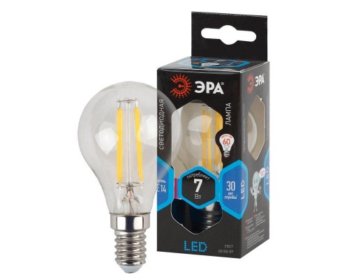 Лампа светодиодная F-LED P45-7w-840-E14 ЭРА Б0027947