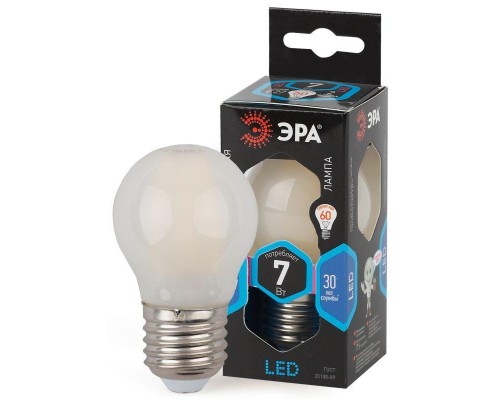 Лампа светодиодная F-LED P45-7w-840-E27 frozed ЭРА Б0027959