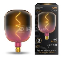 Лампа светодиодная Filament Flexible V140-DC 5Вт 200лм 1800К E27 140х200мм роз. Gauss 1010802105