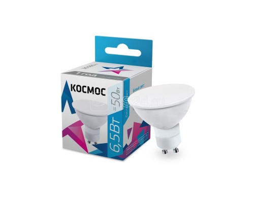 Лампа светодиодная GU10 6.5Вт 220В 4500К Космос LkecLED6.5wGU10C45