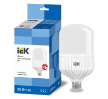 Лампа светодиодная HP 30Вт 230В 6500К E27 ИЭК LLE-HP-30-230-65-E27