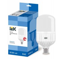 Лампа светодиодная HP 50Вт 230В 6500К E40 ИЭК LLE-HP-50-230-65-E40