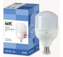 Лампа светодиодная HP 65Вт 230В 6500К E40 ИЭК LLE-HP-65-230-65-E40