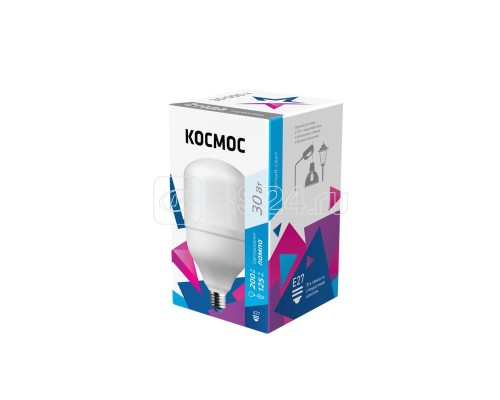 Лампа светодиодная HВтLED 30Вт 220В E27 4500К Космос LksmHWLED30WE2745