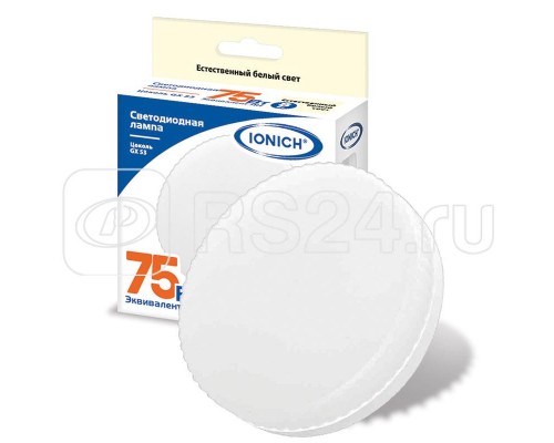 Лампа светодиодная ILED-SMD2835-8-720-230-4-GX53 GX53 8Вт 230В 4000К бел. 720лм IONICH 1133