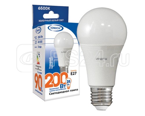 Лампа светодиодная ILED-SMD2835-A65-24-2160-220-6.5-E27 IONICH 1558