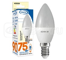 Лампа светодиодная ILED-SMD2835-C37-8-720-220-4-E14 (1300) IONICH 1535